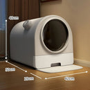 Überdachte Katzentoilette