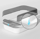 Halbgeschlossene Katzentoilette