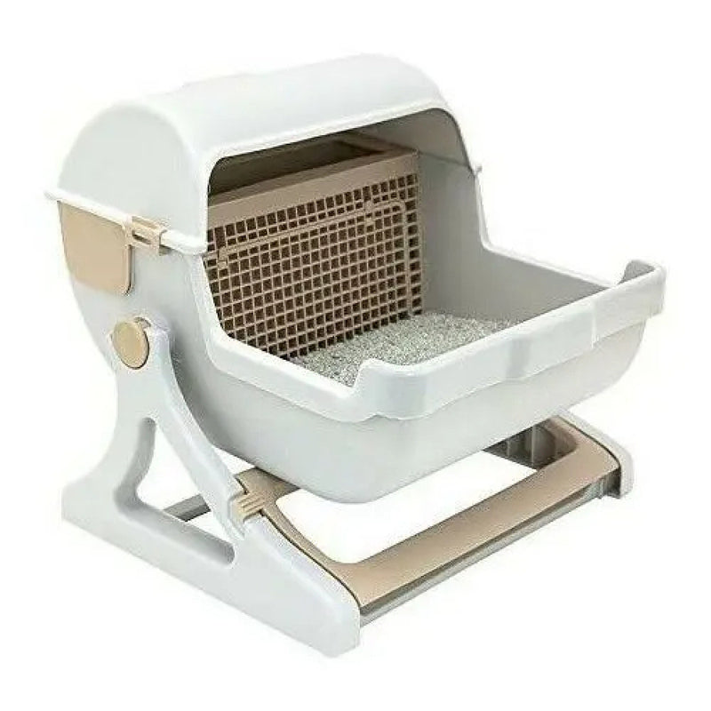 Halbautomatische Katzentoilette