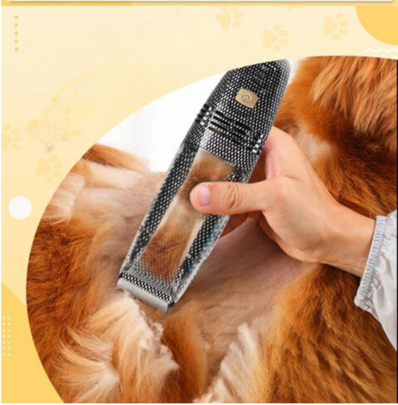Tragbarer Trimmer mit Tierhaarsauger Peludita